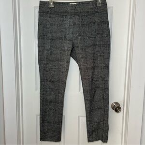 Cooper & Ella Pull On Ankle Pants Black and White Tweed Look
